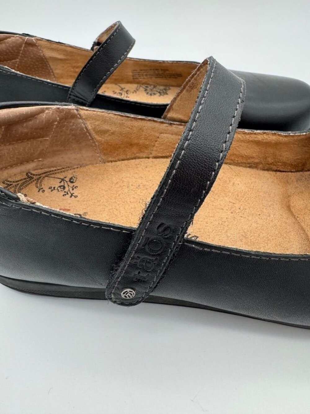 Taos Chorus Shoes Mary Janes Flats 14155 Black Leather Womens Size 8.5 Wide 8.5W - Picture 6 of 10